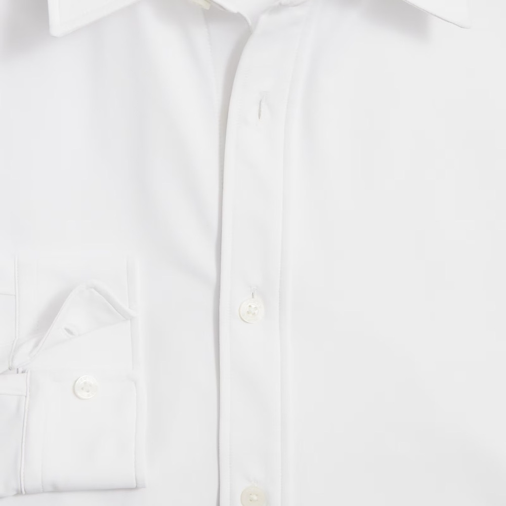 NWT J. Crew White Men's performance athletic stretch dress shirt size XXL  2XL - Picture 2 of 5